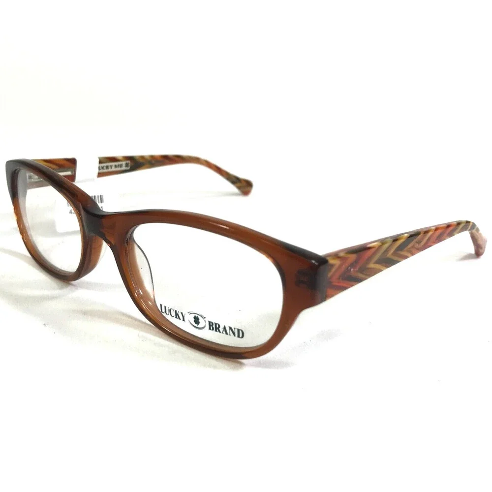 Lucky Brand Eyeglasses Frames Kids Busy Bee Brown Square Full Rim 46-16-125